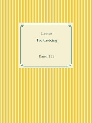 cover image of Tao Te King